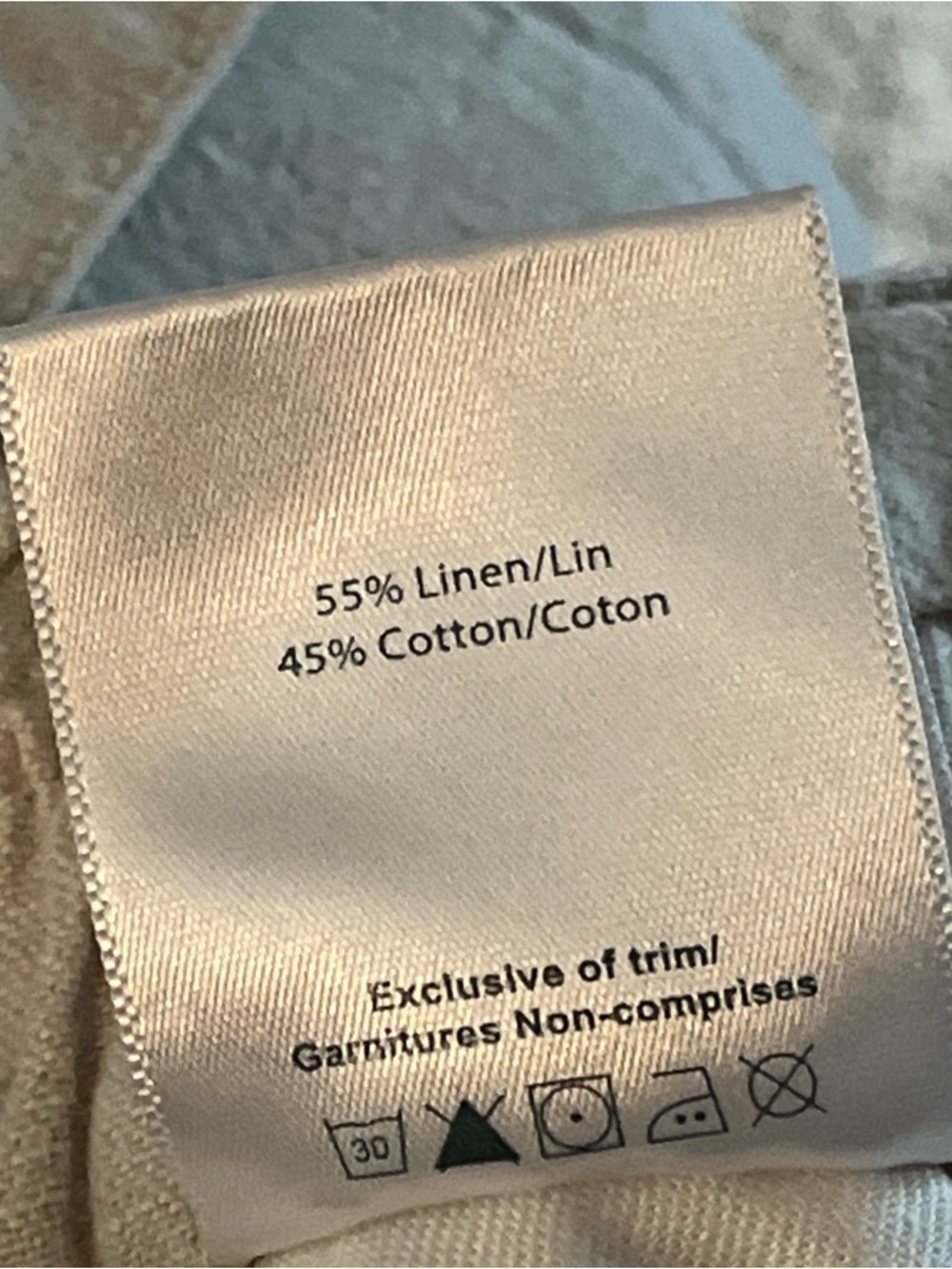 Jag High Rise Belted Pleat Paper Bag Short In Oatmeal Women’s 14 Linen Cotton - Picture 8 of 10